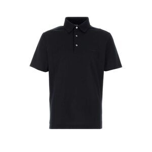 Zegna Men Midnight Blue Piquet Polo Shirt